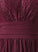 Fabric V-neck Neckline Embellishment SplitFront Ruffle Length Silhouette Floor-Length A-Line Carissa Natural Waist