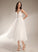 Tea-Length Dress A-Line Wedding Dresses Wedding Kianna V-neck