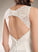 Asymmetrical Neck A-Line Dress Wedding Scoop Jamiya Wedding Dresses