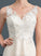 Asymmetrical Tulle With Lace Dress V-neck A-Line Wedding Dresses Wedding Miranda
