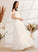Beading With Addisyn Wedding Dresses Floor-Length Dress Sequins Off-the-Shoulder Wedding A-Line