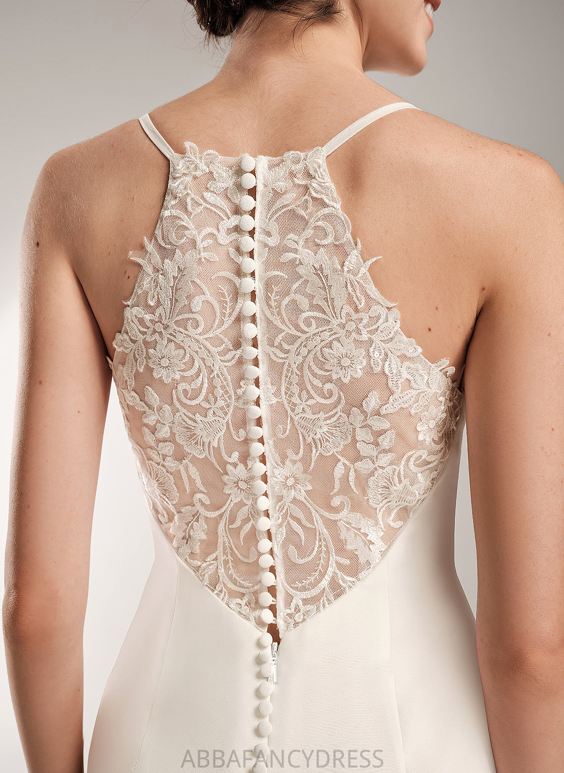 Dress Lace With V-neck Kaylen Train Wedding Dresses Sheath/Column Wedding Court