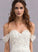 A-Line With Dress Sweep Train Wedding Eleanor Lace Chiffon Beading Wedding Dresses Flower(s)