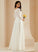 Sweep Wedding V-neck With Wedding Dresses A-Line Dress Callie Lace Train