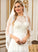 Chiffon Johanna Wedding Dresses Floor-Length Neck A-Line High Wedding Dress