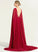 Sequins A-Line Floor-Length Valery Dress With V-neck Wedding Dresses Chiffon Wedding