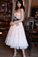 A-Line/Princess Sleeveless Halter Taryn Sweep/Brush Train Homecoming Dresses Ruffles Satin Dresses