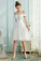 Chaya A-Line/Princess Satin Ruffles Sweetheart Homecoming Dresses Sleeveless Sweep/Brush Train Dresses