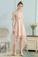 High Low A-Line Spaghetti Straps Homecoming Dresses Ice Leyla Pink Lace