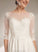 Dress With Illusion A-Line Sweep Train Heaven Wedding Dresses Wedding Sequins