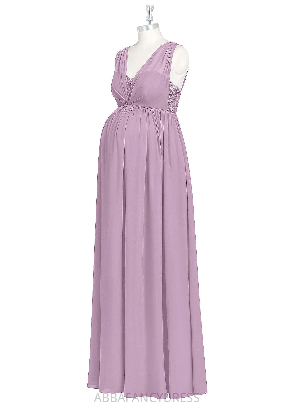 Gracie A-Line/Princess Sleeveless Spaghetti Staps Floor Length V-Neck Natural Waist Bridesmaid Dresses