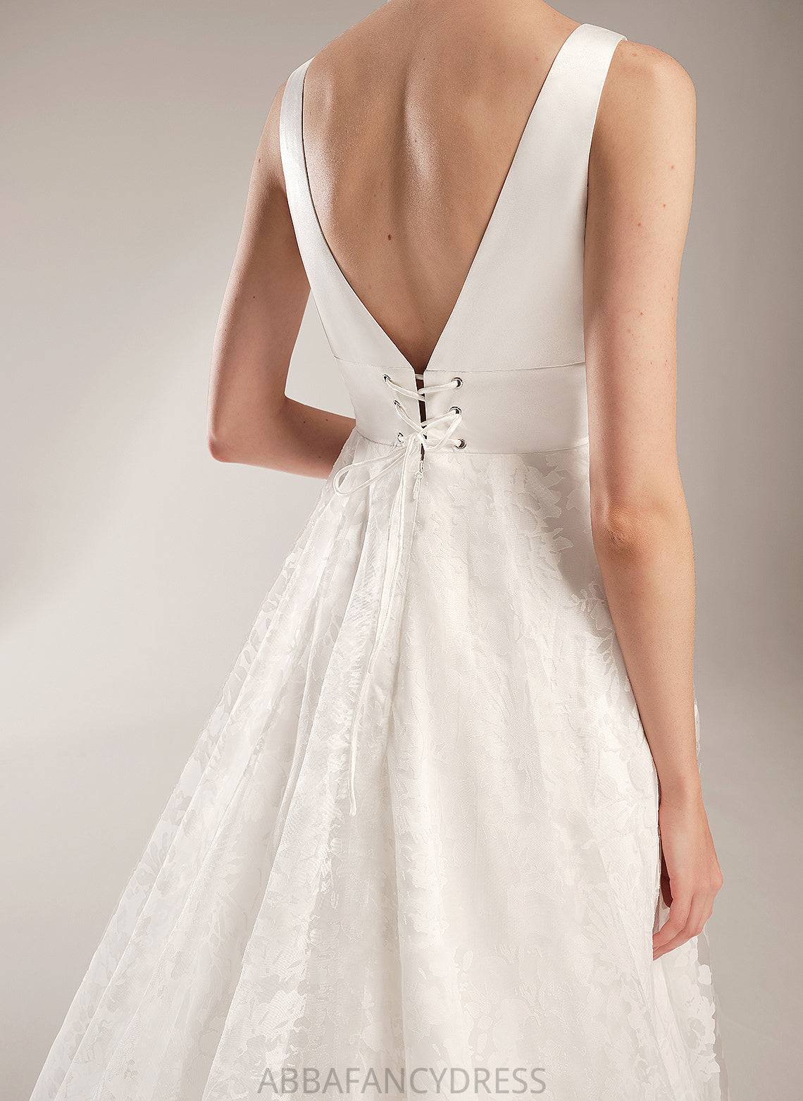 Wedding V-neck Dress Chapel Train Ball-Gown/Princess Carolina Wedding Dresses