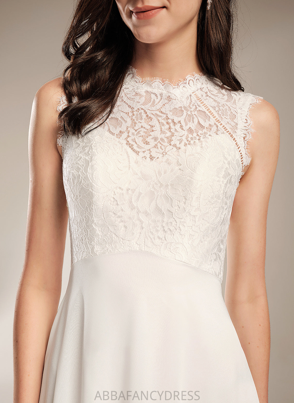 Wedding Dresses Lace With Scoop Dress A-Line Floor-Length Neck Wedding Hailie