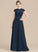 A-Line Length Sweetheart Fabric Neckline Ruffle Embellishment Floor-Length Silhouette Sherlyn V-Neck Natural Waist
