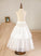Junior Bridesmaid Dresses Ball-Gown/PrincessScoopNeckFloor-LengthTulleJuniorBridesmaidDressWithSashBeading#136423 Ruth