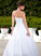 With Chapel Cierra Dress Train Ball-Gown/Princess Satin Wedding Dresses Beading Lace Strapless Organza Wedding