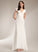 With Wedding Dresses Dress Sheath/Column Paige Wedding V-neck Sweep Train Lace