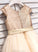 A-Line Sash Scoop Knee-Length Neck With Junior Bridesmaid Dresses Tulle Nora