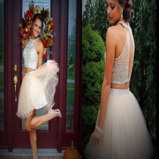 New Arrival Homecoming Dresses Two Pieces Barbara Rhinestone Sparkly Freshman Cute CD05
