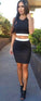 Melissa Black Two Pieces , Homecoming Dresses Pencil CD10304
