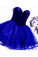 A Line Mya Homecoming Dresses Sweetheart Neck Tulle Short Dress CD10358