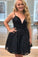 Kaelyn Homecoming Dresses Lace Princess A-Line Black Short CD10366