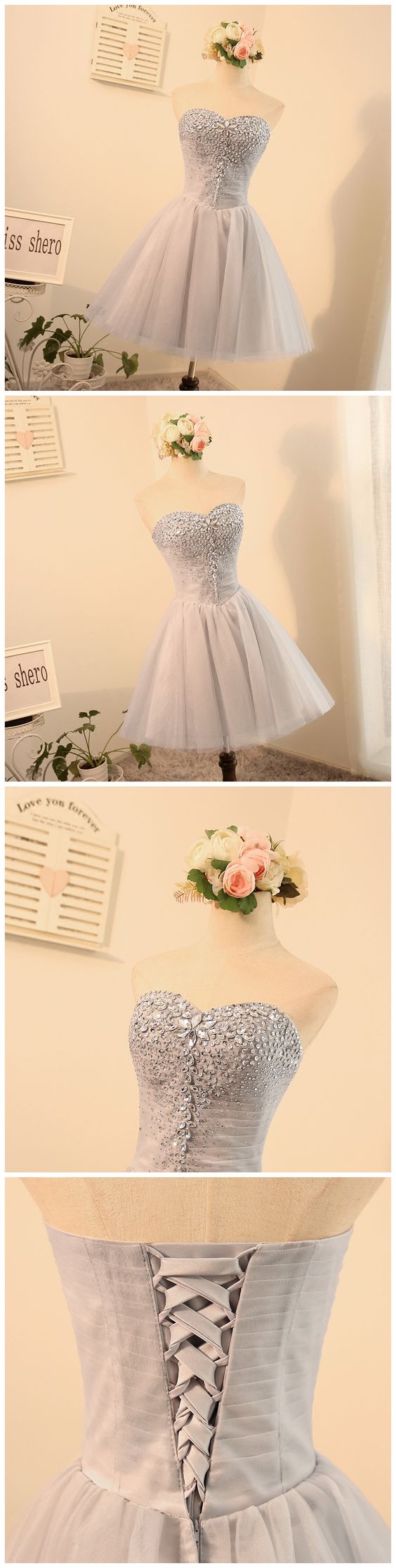 A-line , Sweetheart Homecoming Dresses Isabela , Short Dress, CD1049