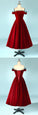 Burgundy Off The Shoulder Velvet Dress Daphne Homecoming Dresses CD11710