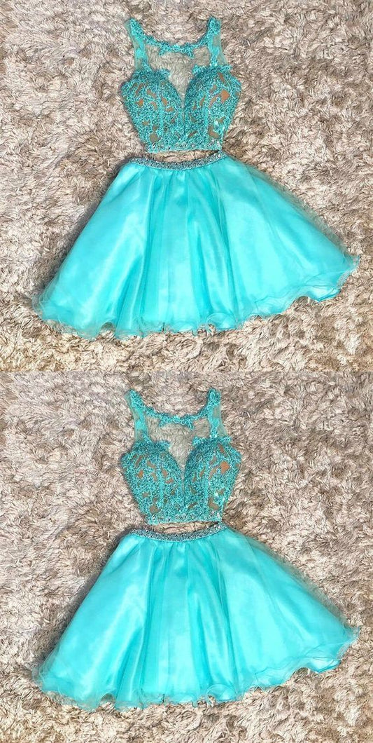 Hailey Two Pieces Homecoming Dresses Short CD12306