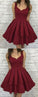 Excellent Simple, Homecoming Dresses Caitlyn Short, Burgundy CD138