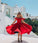 Red Off The Homecoming Dresses Lilyana Shoulder Party Dress CD14054