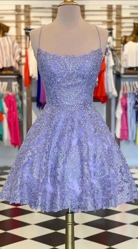 Short Formal Dresses For Teens Janey Homecoming Dresses Lace CD16023