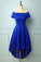 Off Royal Blue Rihanna Homecoming Dresses Shoulder Asymmetrical Dress CD17520