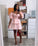 Brooklyn Homecoming Dresses Satin Pink Short With Puffy Sleeves CD17597