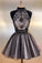 Black Tulle Homecoming Dresses Alessandra Beads Short Dress Black CD2028