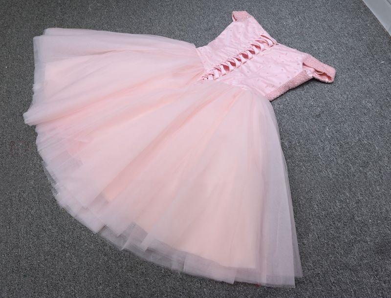 Off Pink Homecoming Dresses Alyson The Shoulder Short Party Dress CD20609