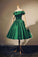 Simple Green Short Green Katelyn Homecoming Dresses Evening Dress CD2067