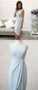 Simple Jacey Homecoming Dresses V Neck Blue Short Dress CD2157