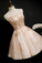 Homecoming Dresses Aileen Strapless Short Champagne Party Dress With Sequins CD22080