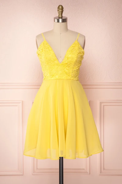 Homecoming Gown Yellow Hana Homecoming Dresses CD22205