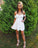 Cute Sweetheart Homecoming Dresses Dixie A Line White Short CD22941