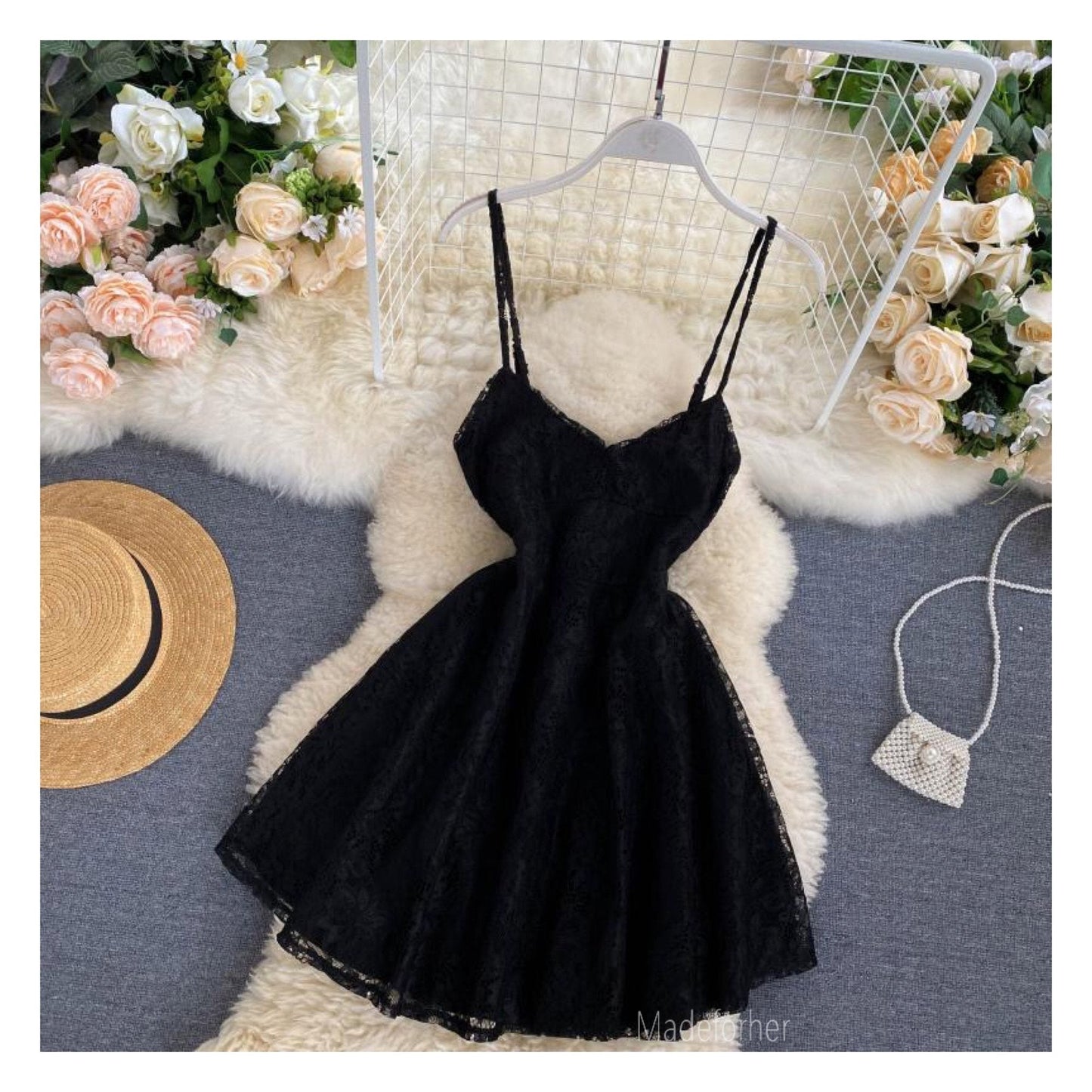 Black Short A Line Alanna Homecoming Dresses Mini Dress CD22949