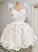 Cute Tulle Hilary Homecoming Dresses Applique Short Dress CD2474