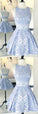 BLUE LACE SHORT Homecoming Dresses Nadia DRESS BLUE LACE CD2539
