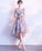 Cute Round Neck Short Dress Homecoming Dresses Lace Savanah CD2661