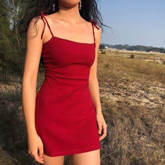 Spaghetti Strap Homecoming Dresses Elliana Dress Red Short CD271