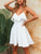 white Amanda homecoming Homecoming Dresses dress, cute homecoming dress CD2720