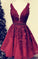 Homecoming Dresses tulle homecoming dresses, Deja burgundy homecoming dresses CD2725