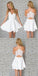 White Short Back Homecoming Dresses Kaelyn To School Wear CD2916