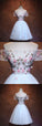 CUTE TULLE APPLIQUE Homecoming Dresses Estrella SHORT DRESS CD3010